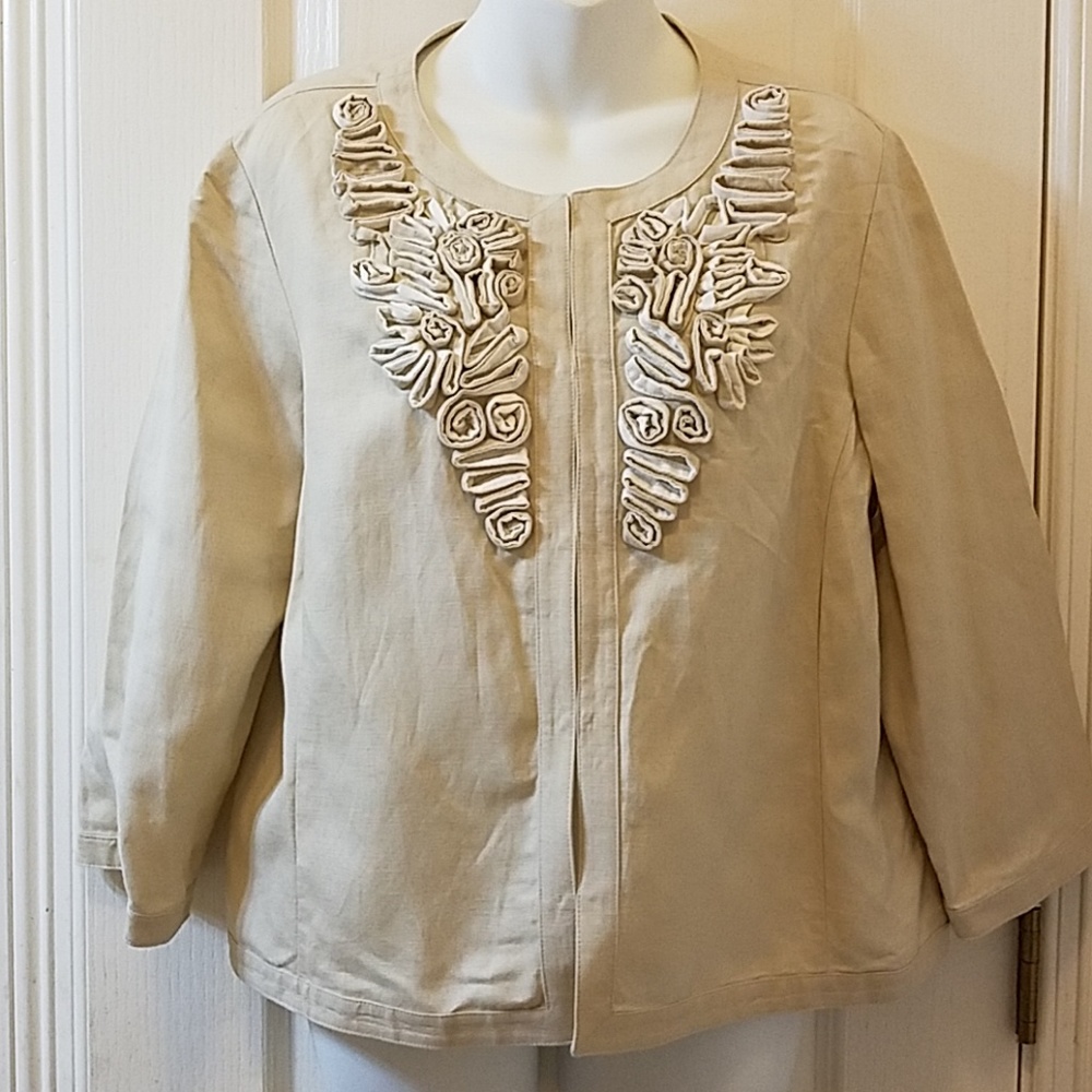 Ruby Rd. Khaki Blazer Sz 16